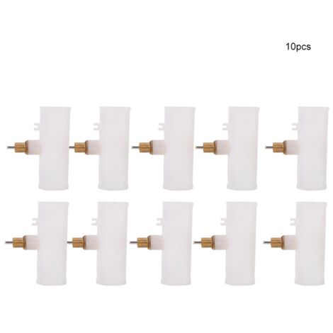 10pcs Copper Rabbit Drinking Fountain PVC 3 Way Automatic Rabbit Drinker Water Feeder(G3/4)