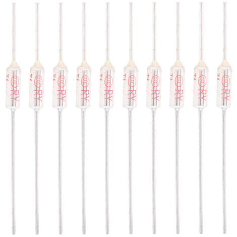 10pcs Coupure de fusible thermique de la coque en métal 250VAC 10A TEMPÉRATURE TF 72-250 ℃ 192 ℃