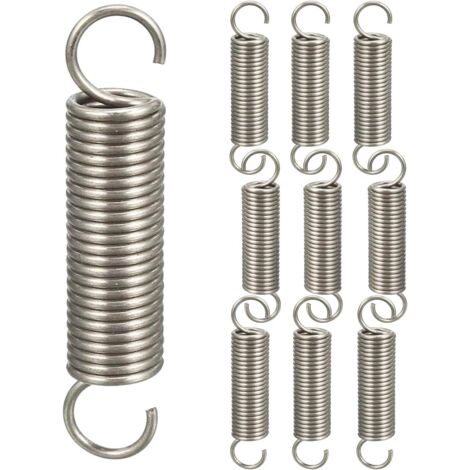 10pcs Double Hook Spring Extension Springs,Compression Springs Hook Spring Assortment,1.21145mm
