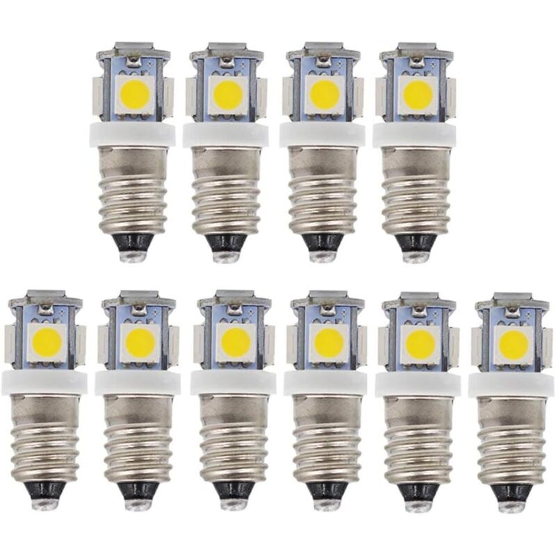 Image of 10pcs E10 12V Cool White LED&hellip;