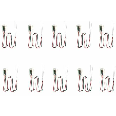 10PCS E10 Base de lámparas LED Montaje de tornillo Soporte de bombillas pequeñas Enchufe de luz con enchufe de cable para Experimento de circuito Accesorios de prueba eléctrica para el hogar, 13Thirte