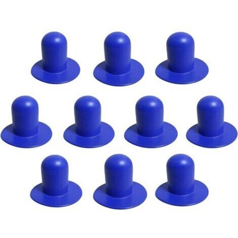 10pcs Extended Pool Plug Caps, Bestway Lay Z Spa Filter Pump Cap, Lay Z Spa Filter Replacement Pool Filter Compatible with Pool (Blue, Extended)
