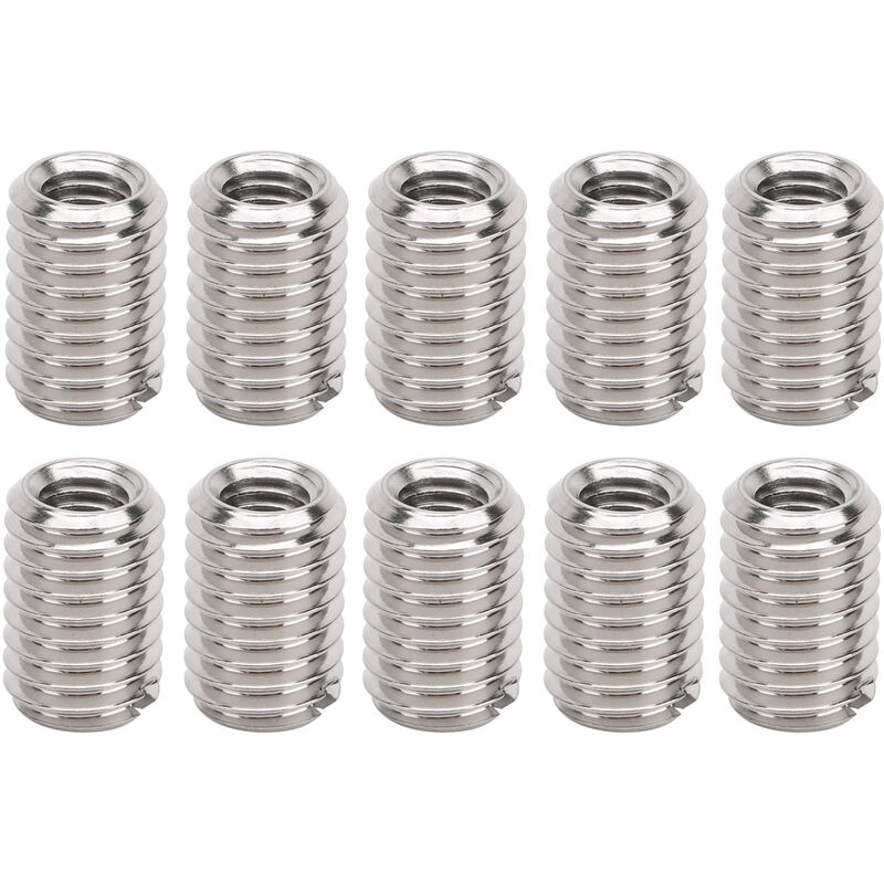 10pcs Filetage Réducteur écrou Réparation Kit D'insertion Raccord de Tuyau Adaptateur Réducteur Accessoire de Fixation en Acier Inoxydable, Femelle