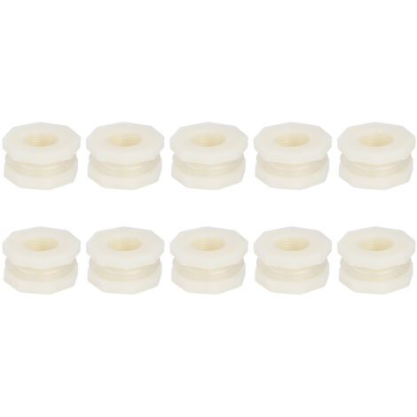 10Pcs G1/2 DN15 Aquarium Connector Adapter Fitting Female Male Thread Interface for Fish Tanks