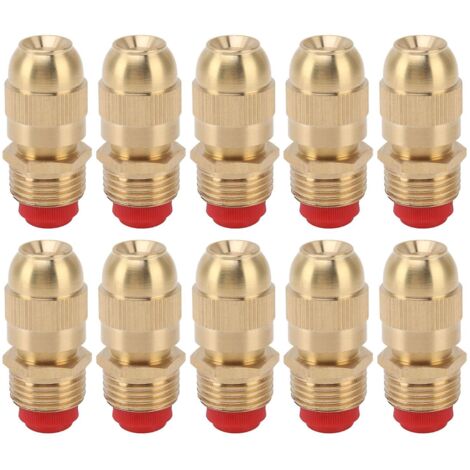 10pcs G1/2 Male Thread Sprinkler Nozzles Adjustable Garden Watering Spray Head Small Body