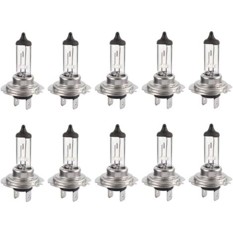 10pcs H7 12V 55W ampoules super lumineuses ampoule halogène xénon longue durée de vie pour feu de croisement feux de route -