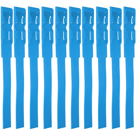 10pcs Identification ID Collars Bands Cow Cattle Marking Ring Supplies for Farm LivestockBlue