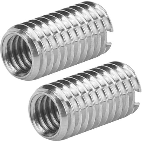 10pcs Intérieur M6  1.0 Extérieur M8  1.25 Longueur 15mm Inserts Filetés à Fente