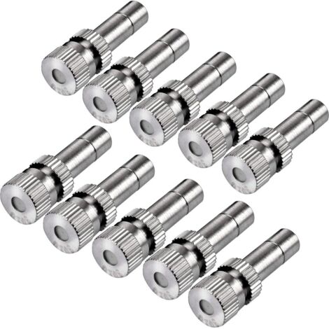 10pcs laiton basse pression brumisation pour Système de refroidissement Buses Humidification Pulvérisateur (0.8mm) - 0.3mm