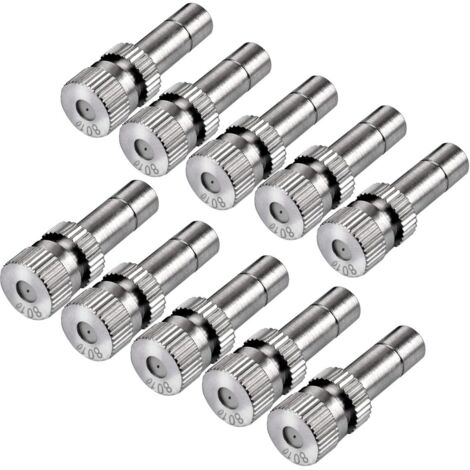 10pcs laiton basse pression brumisation pour Système de refroidissement Buses Humidification Pulvérisateur (0.8mm) - 0.8mm