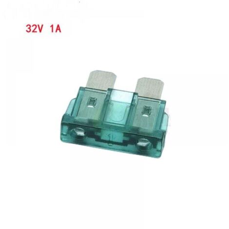 10pcs Lame Style Fusible 1A Lame Style Fusible pour Voiture Bateau Vert