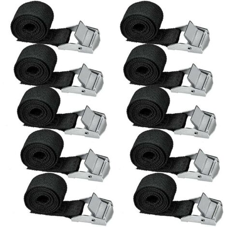 10pcs Lashing Straps 200cm Fastening Kit for Motorcycle/Car/Bicycle Rack Tightening Straps Maximum Load 500kg
