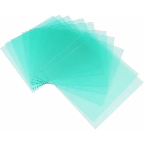 10pcs lentille de Casque de soudage Plaque de Protection Transparente lentille de Remplacement de Rechange pour souder la Feuille de Protection de la Couverture - 133X144mm