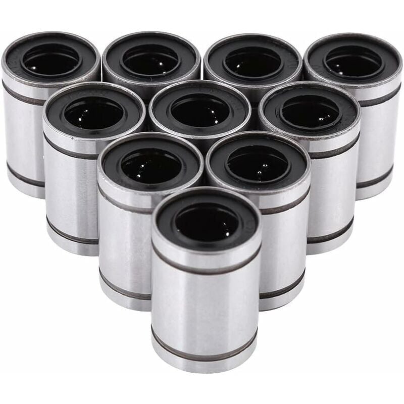 10pcs Linear Ball Bearing LM12UU 12mm Linear Motion Ball Bearing Bushing for 12mm Shaft Rod 3D Printer cnc Parts