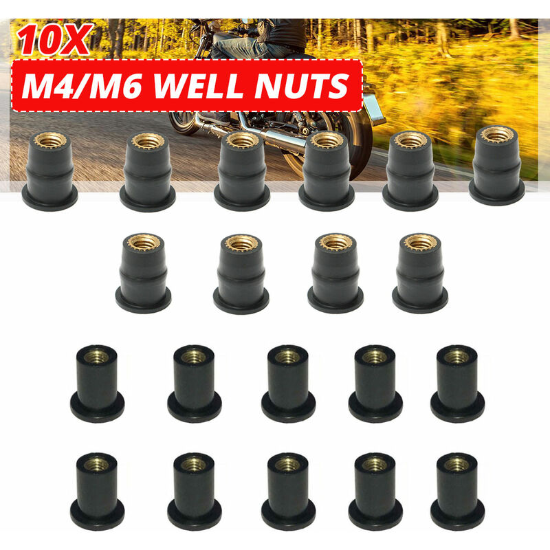 Fuienko - 10pcs M5 5mm dadi in gomma accessori per...
