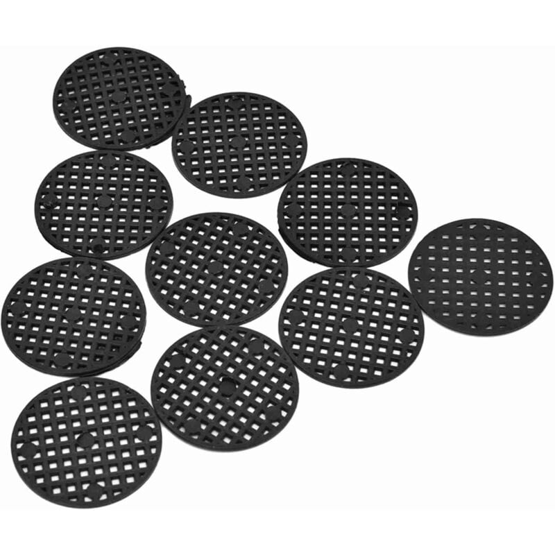 10PCS Matelas de grillage pour pot de fleurs de jardinage Grille de fond pour pot de fleurs Bonsai (4.5cm)