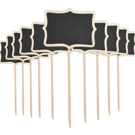 10PCS Mini Blackboard Small Wooden Message Board Sign Chalkboards