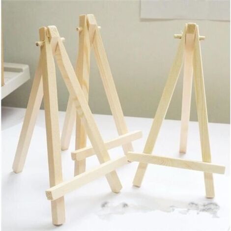 10pcs Mini-chevalet Table Bois Art Décoration