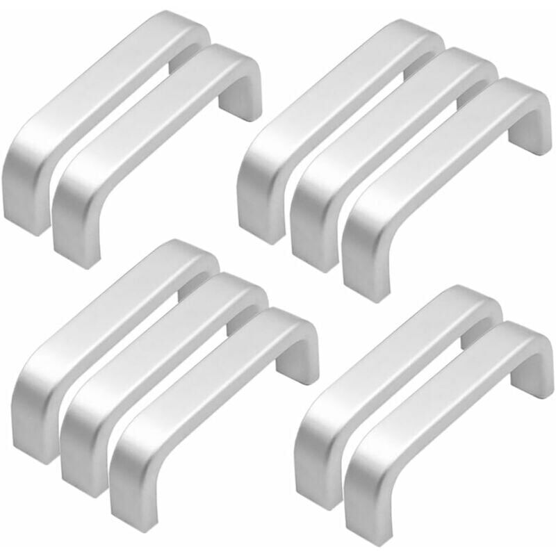 10pcs Mini Poignèces Armoire Aluminium Tirer (64MM)