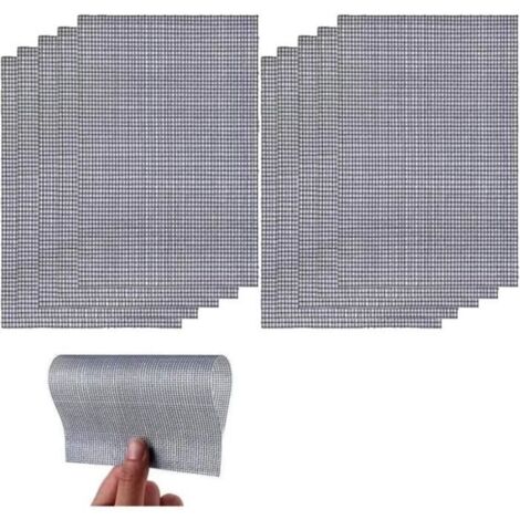 10pcs Patchs de Réparation pour Moustiquaire,Grille Grillage Métallique Filtre Anti Insecte Mesh Maille Anti-Moustique Tissu Adhésif