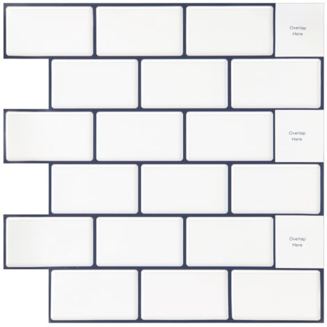 10Pcs Peel and Stick 1.2mm Backsplash Tiles
