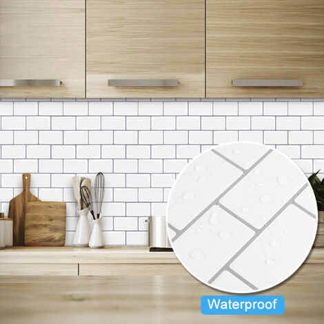 10Pcs Peel and Stick 1.2mm Backsplash Tiles