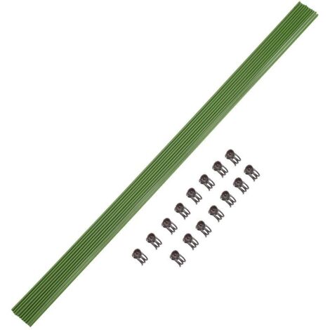 10pcs Plant Support Wire, Foldable Plastic Plant Cage Support for Garden Flowers Herbs Vegetables (220324TW-3)