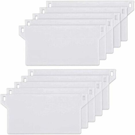10pcs Plaque de Lestage Store Californien Poids Lest Stores Verticaux Plaque Lestage Store Lamelle Verticale 127mm Pièce Rechange Blanche