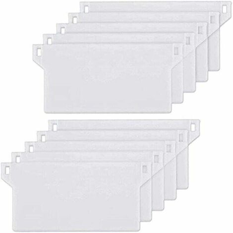 10pcs Plaque de Lestage Store Californien Poids Lest Stores Verticaux Plaque Lestage Store Lamelle Verticale 127mm Pièce Rechange Blanche