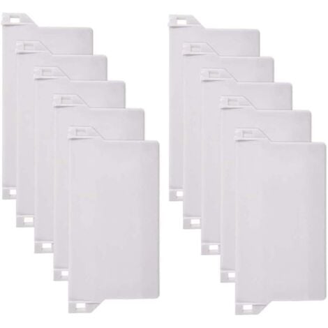 QERSTA 10pcs Poids Aveugles Verticaux, 125mm Poids pour Stores Verticaux Lattes Inférieure Lattes De Remplacement des Pièces De Rechange , Blanc