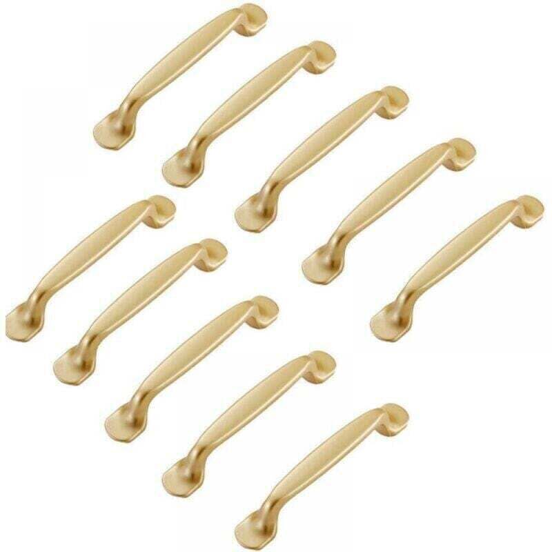 10pcs Poignée de placard doré 96mm-Poignée , XU,de meuble Cuisine Armoire Porte Poignées Placard - KZQ