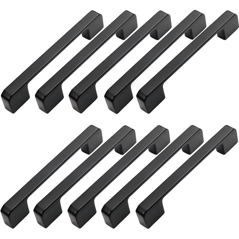 10pcs Poignée Meuble Entraxe 96mm-Poignée Porte Cuisine Noire Poignee Barre Meuble Poignee De Cuisine Noire 96mm - Aiducho 10pcs Poignée Meuble Entraxe 96mm-Poignée Porte Cuisine Noire Poignee Barre Meuble Poignee De Cuisine Noire 96mm - Aiducho