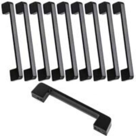 10pcs poignée meuble entraxe 160mm-poignée porte cuisine noire poignee barre meuble poignee de cuisine noire 160mm