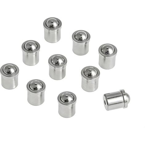 10Pcs Poussoir à Ressort à Bille en Acier Inoxydable, Ball Plunger, Corps 5x6mm, Sans Tête de Vis, pour Appareils Mécaniques, Pinces, Moules