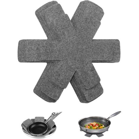 10Pcs protège-poêles en Feutre,Protection Casseroles et Protège-Poêle,Protege Poele Feutrine,Résistant à la Chaleur et Antidérapant Protection poele et Casserole,pour Éviter Les Rayures