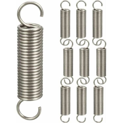 10pcs Ressort Double Crochet Ressorts de Traction,Ressorts de Compression Ressort Crochet Assortiment de Ressort,1.21145mm-LIAIKI