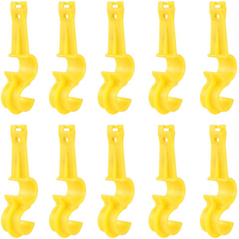 10Pcs S Shaped Water Supply Tube Hose Pipe Holder Clamp Clip Farm Accessories for Waterline