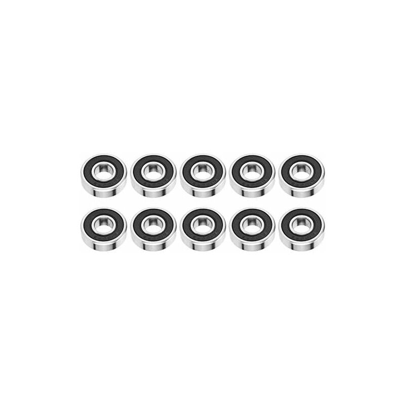 Héloise - 10pcs Sealed Rubber Deep Groove Ball Bearings, High Speed Deep Groove Ball Bearing 6000-2RS 10268mm