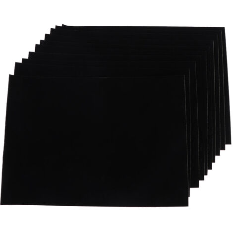 10pcs Self adhesive Black Jewelry Box Lint Lining Sticky Flocked Cloth Accessory