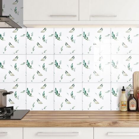 10pcs Self-Adhesive Floral Wallpapers