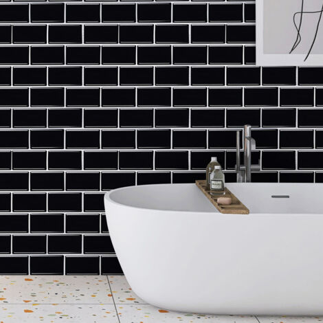 10Pcs Self-Adhesive Marble Pattern Wall Tile Stickers