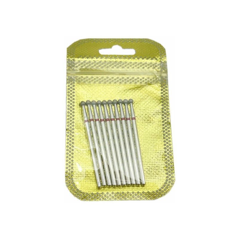 10pcs Set di frese per unghie diamante pietra