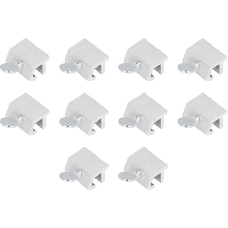 10Pcs Sliding Window Lock Replacement Single Pole Security Protection Stainless Steel Metal Adjustable Silver