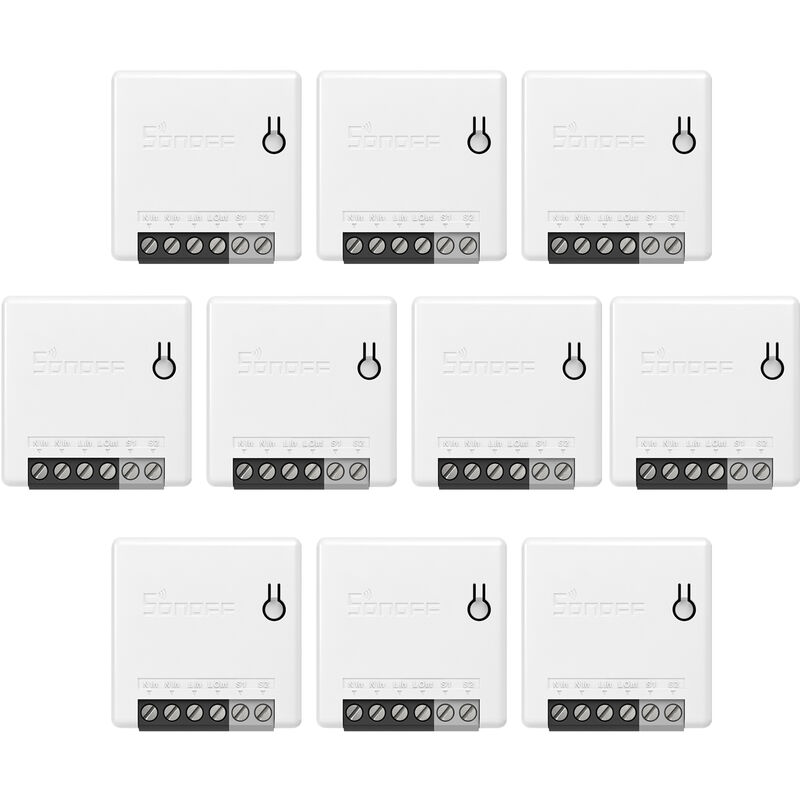 

10PCS SONOFF MINIR2 Itead DIY Interruptor inteligente WiFi de 2 vías Interruptor de luz de cuerpo pequeno Temporizador Soporte SPDT / Control remoto