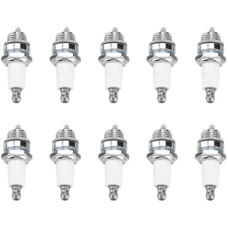 10Pcs Spark Plugs Brush Cutter Trimmer Chain Saw Replacement Accessories