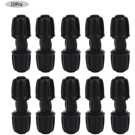 10Pcs Straight Water Connector Garden Drip Irrigation Fitting for 16mm PE Hose