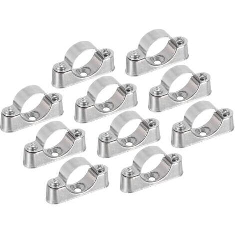10Pcs Support De Tuyau Support De Tuyau Collier De Serrage Pour Tuyau De 1" (25mm) Fixation Murale Fixation Au Plafond Sangles De Tuyau Rigide Pour Tuyau En Métal Pvc