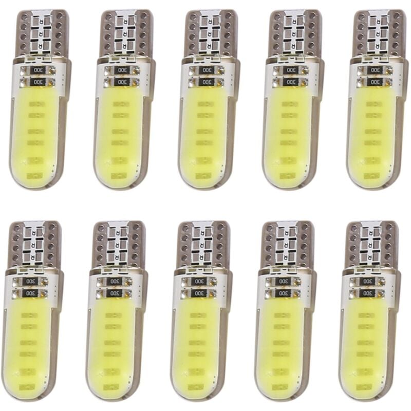 Image of Tlily - 10Pcs T10 W5W cob led Auto Auto Innen Keil Seite Dome Glühbirne