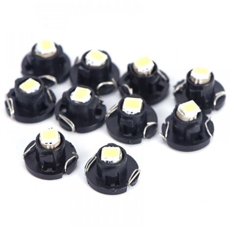 10pcs T3 8mm Rouge Wedge Led Ampoule 1led Smd1210 Puce 10lm Trs Lumineux, Convient Pour Tableau De Bord Automobile Lecture Tableau De Bord Lumire