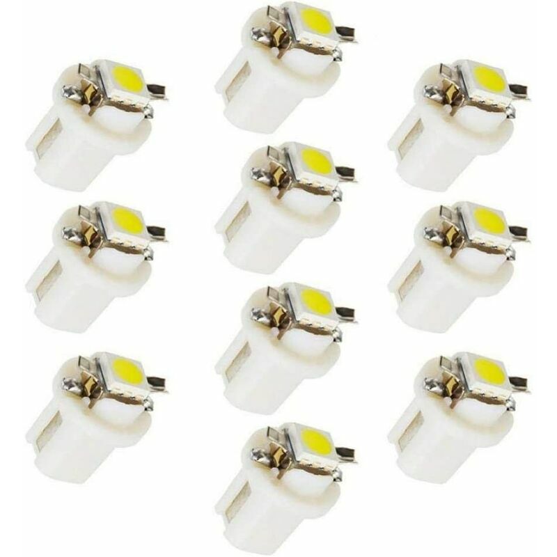 10pcs T5-B8.5d-5050SMD led Lampada Car Gauge